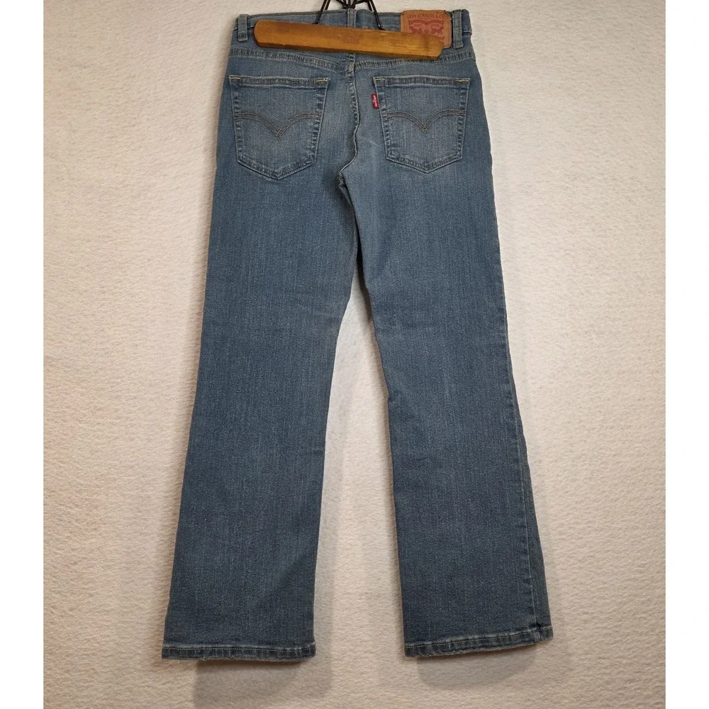 Levi's 517 Girls 10 Regular Bootcut Medium Denim Blue Jeans
